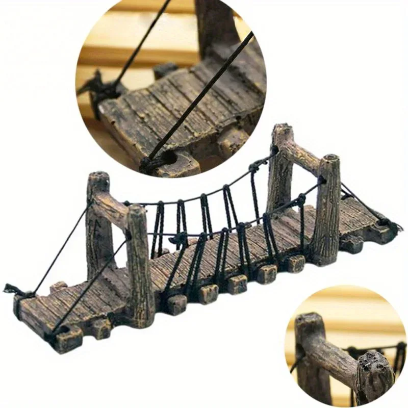 Aquarium Fish Bridge - 1 pièce d'ornement décoratif pour aquarium,