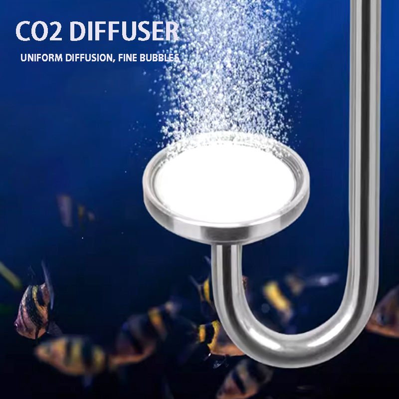 Co2 Diffuser Planted - Nébuliseur de CO2 pour aquarium, alliage