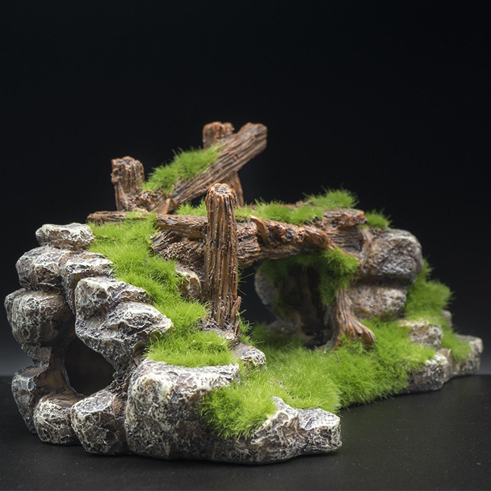 Aquarium Fish Bridge - Aquarium rocaille cachette grottes aquatiques pont