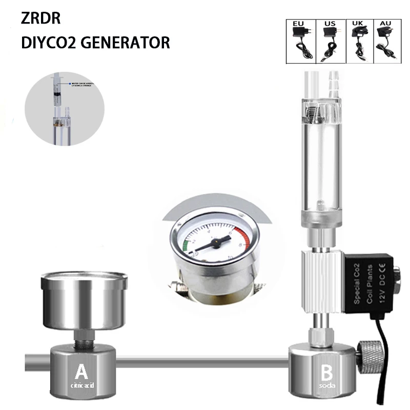 Co2 Diffuser Planted - Kit de générateur de CO2 DIY