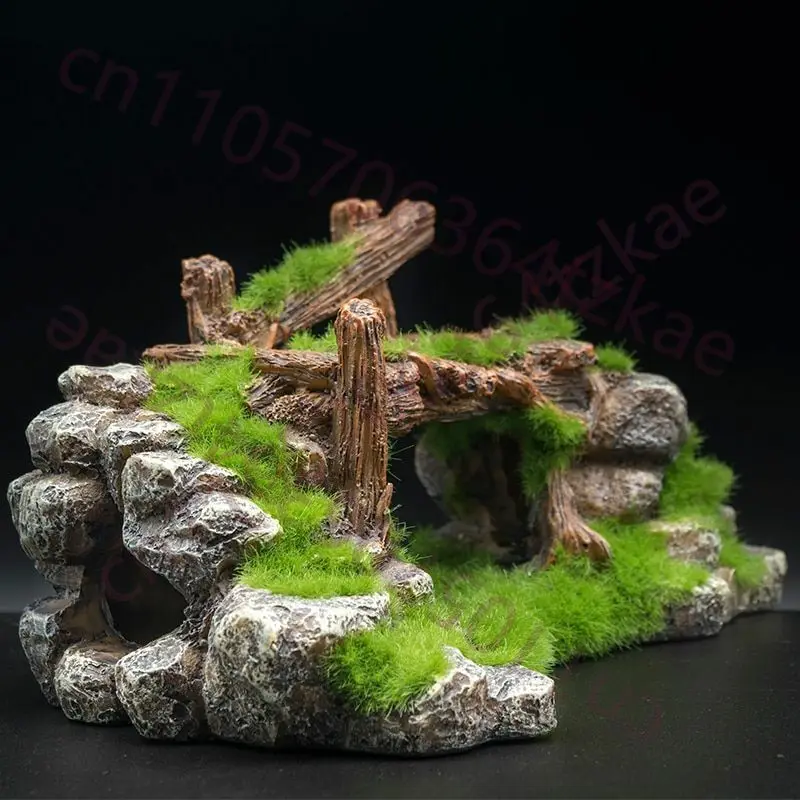 Ornement créatif en résine pou - Aquarium Fish Bridge avis et prix