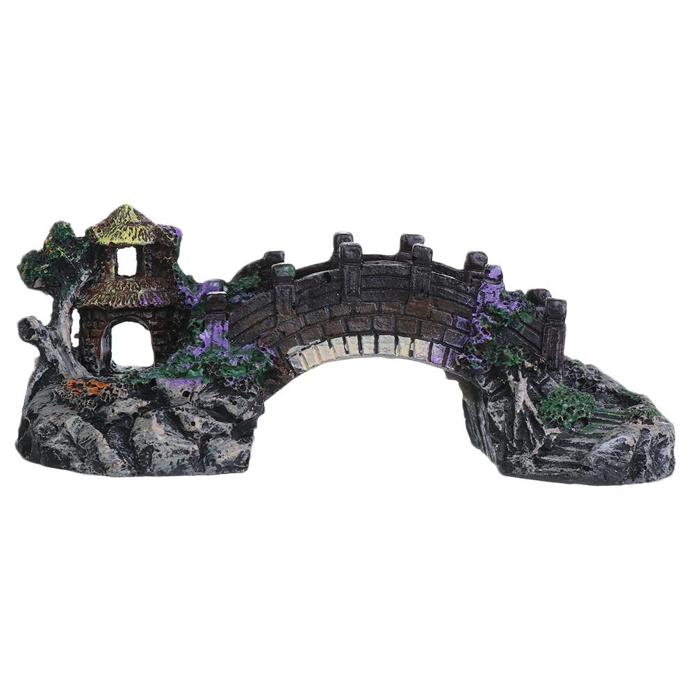 Ornements d'aquarium en résine - Aquarium Fish Bridge avis et prix