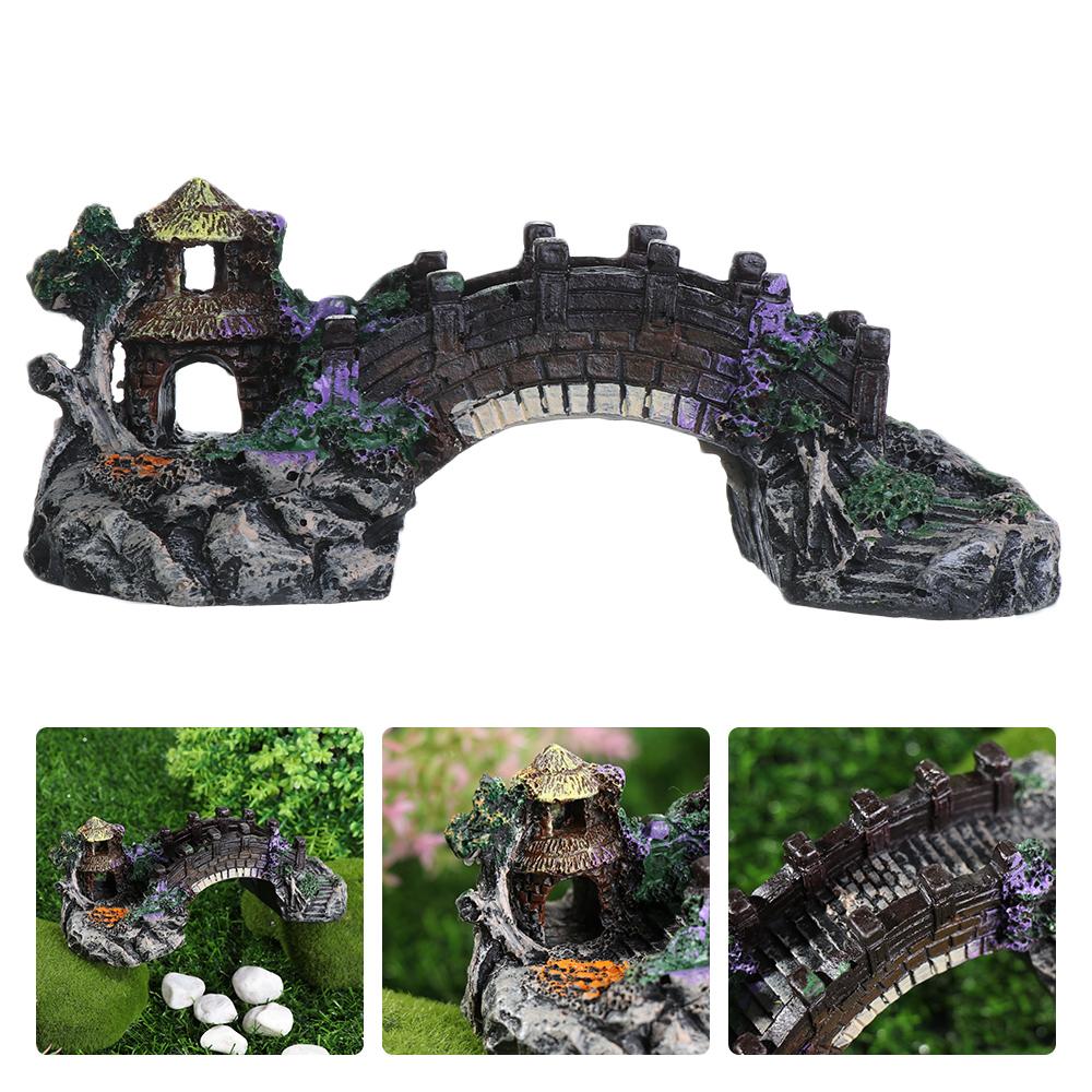 Ornements d'aquarium en résine - Aquarium Fish Bridge avis et prix