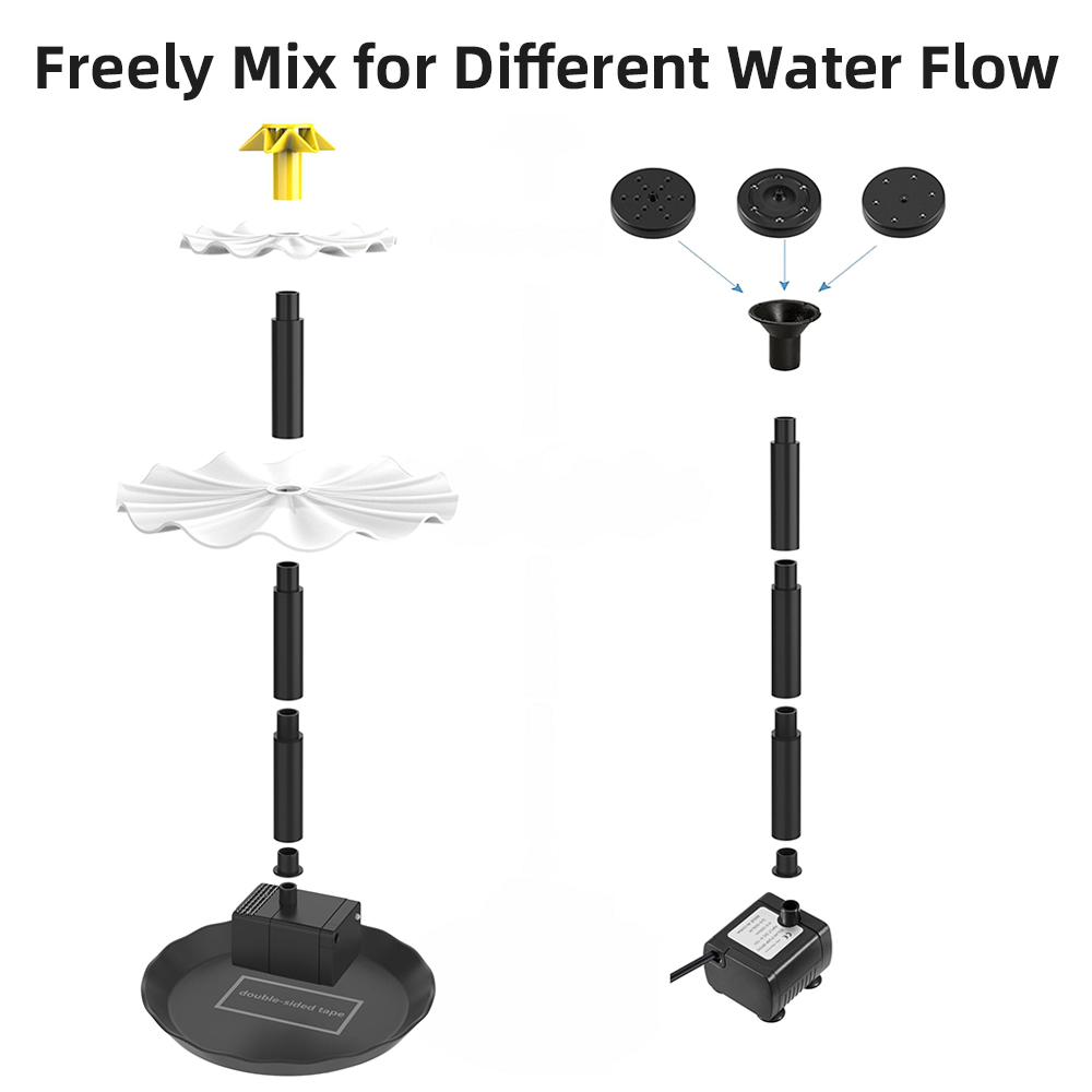 Pompe de fontaine solaire pour - Aquarium Led Light avis et prix