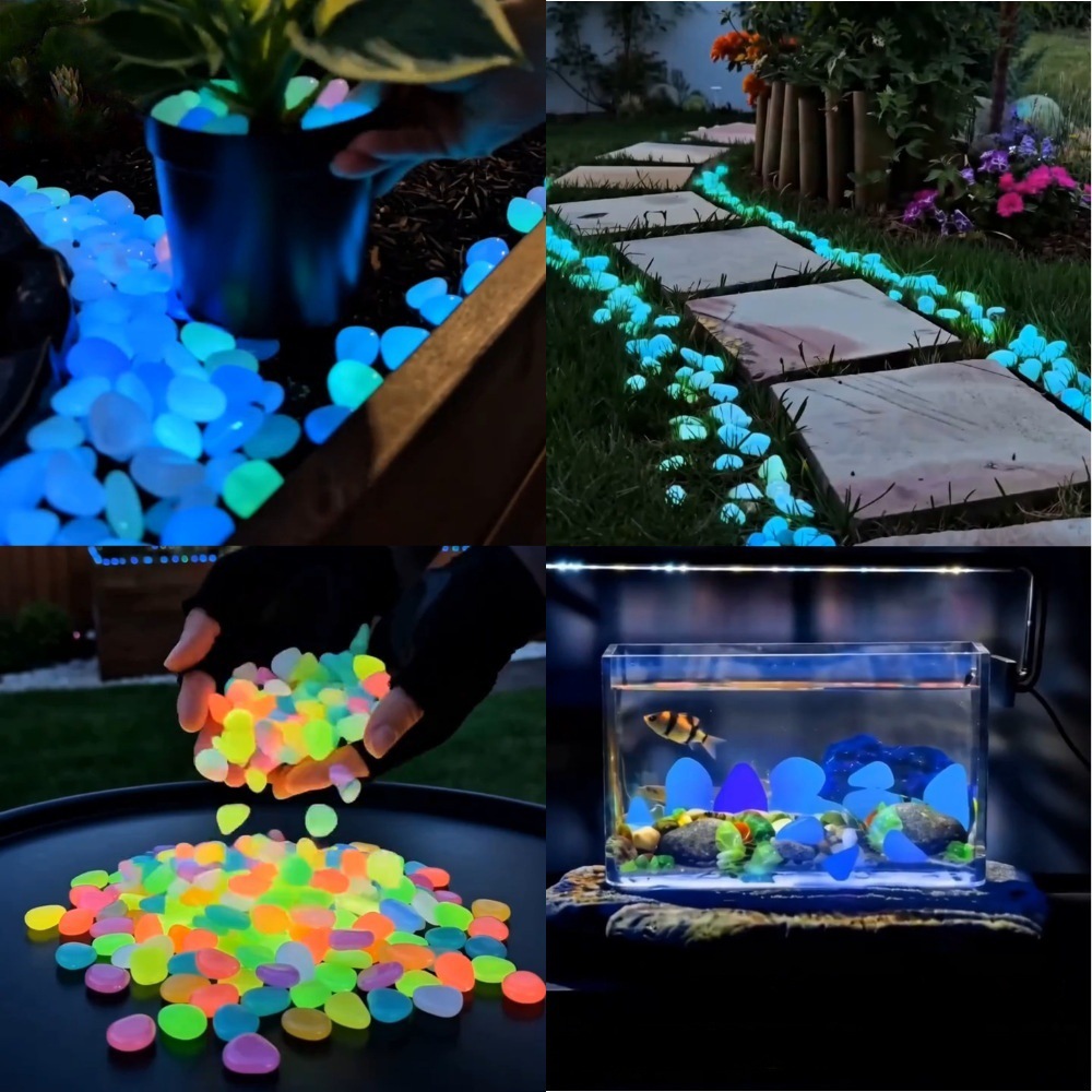 Galets lumineux colorés qui br - Aquarium Led Light avis et prix