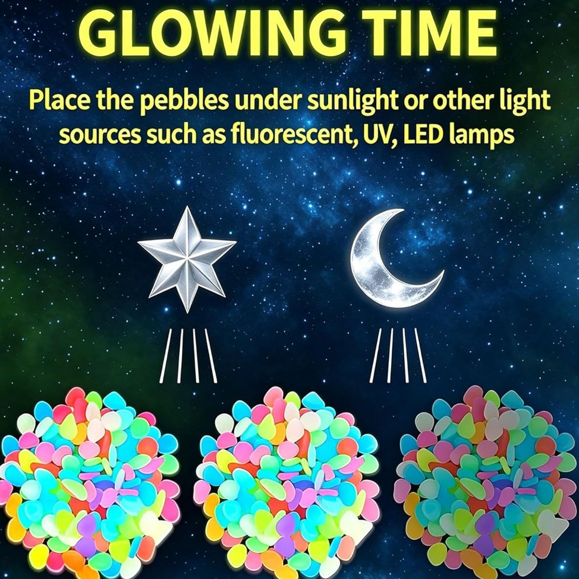 Galets lumineux colorés qui br - Aquarium Led Light avis et prix