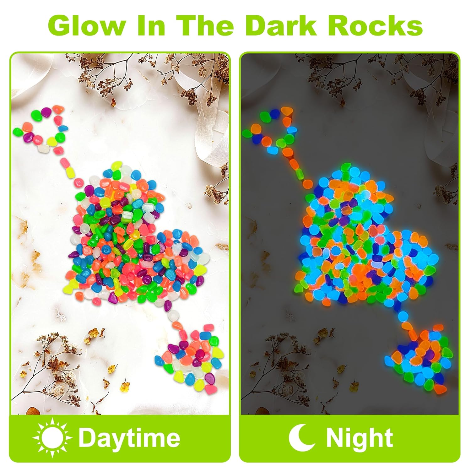 Galets lumineux qui brillent d - Aquarium Fish Glow In The Dark avis et prix