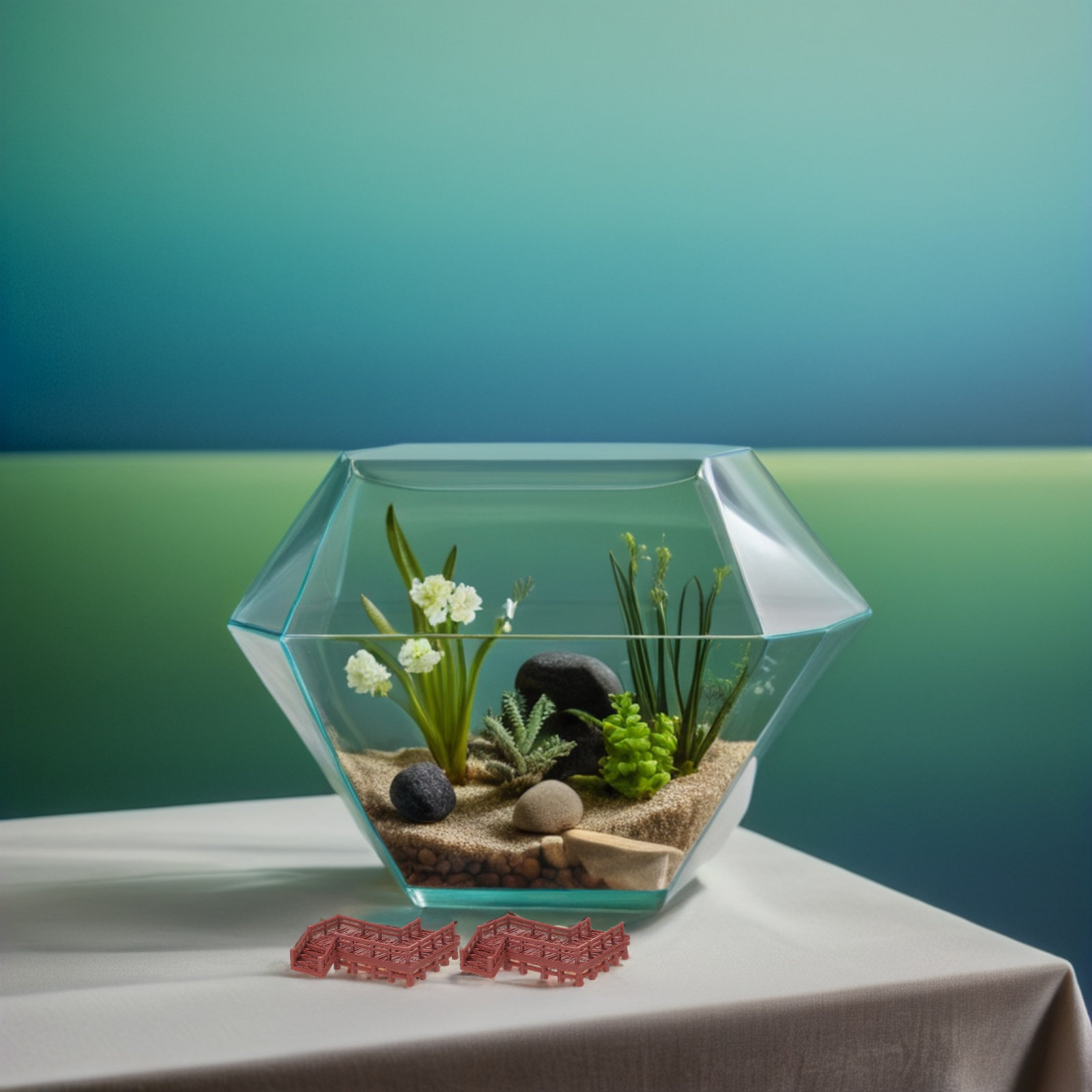 4 pièces de ponts miniatures p - Aquarium Fish Bridge avis et prix