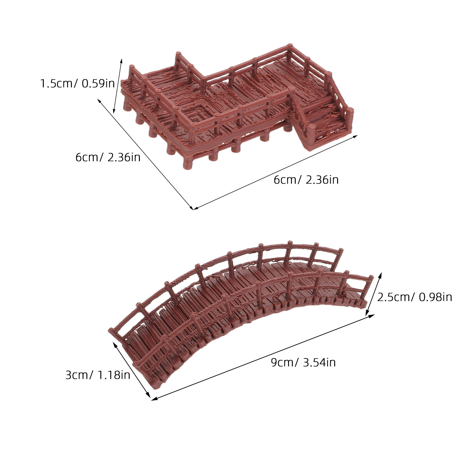 4 pièces de ponts miniatures p - Aquarium Fish Bridge avis et prix