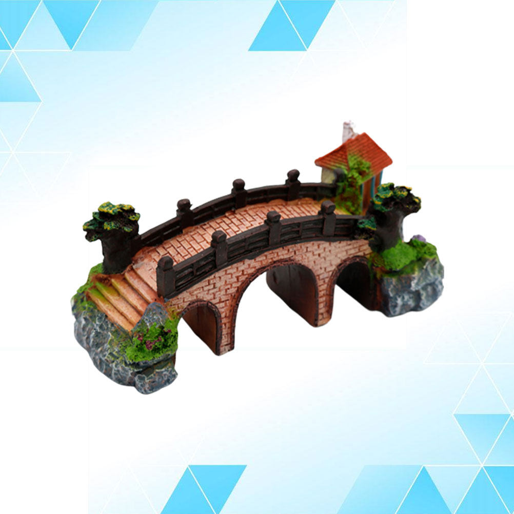 Pont décoratif à 3 trous pour  - Aquarium Fish Bridge avis et prix