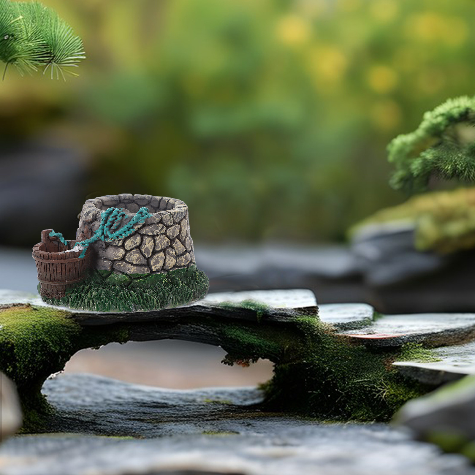 Miniature Terrarium en Résine, - Aquarium Fish Bridge avis et prix